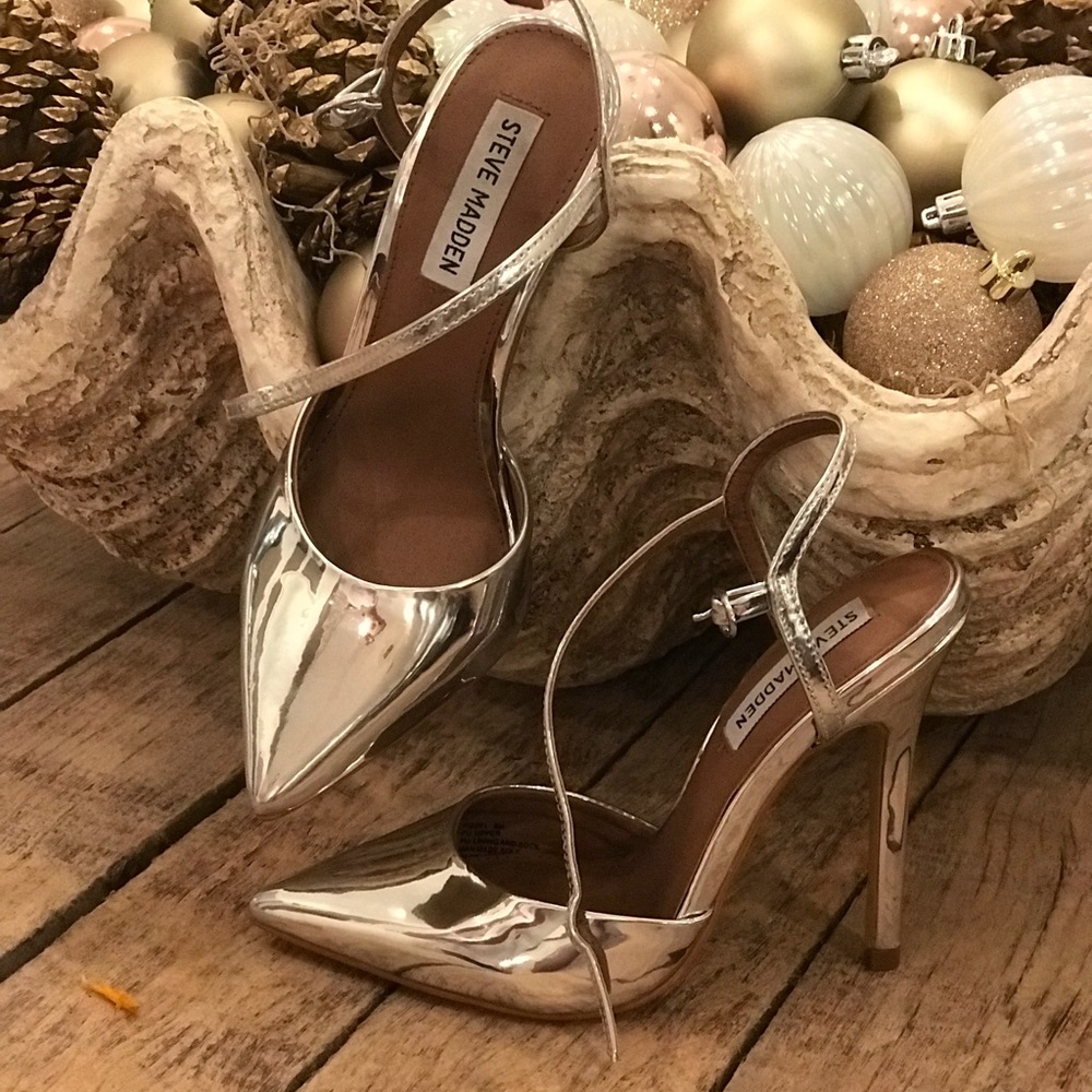 Steve Madden pizzel silver pump - Picture 7 of 8
